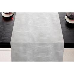 Chemin de table à motifs géométriques 100% coton pour restaurant
