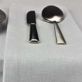 serviette-restaurant-lin-gris