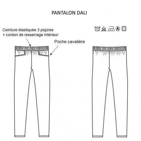 Pantalon de cuisine en jean - DALI - Nappe restaurant