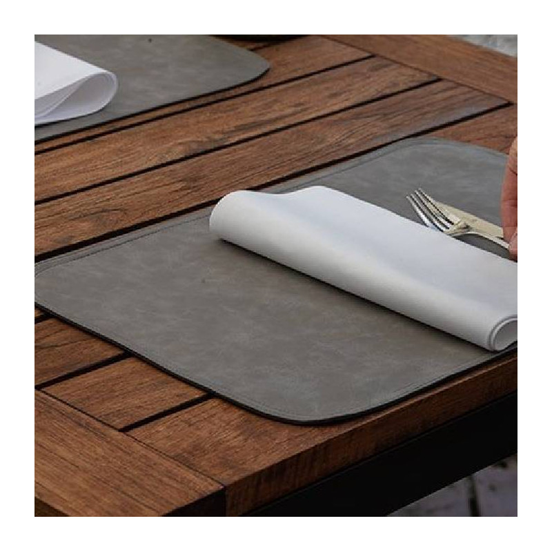 set-de-table-cuir-reversible-gris