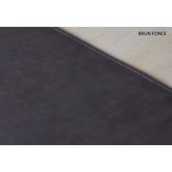 LEATHERLOOK - Chemin de table effet cuir réversible - 120x45cm