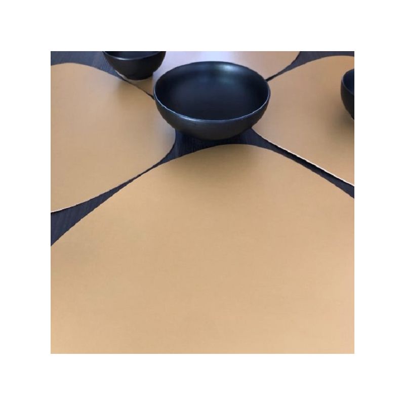 LEATHER TRENDY - Set de Table Restaurant en cuir coloré