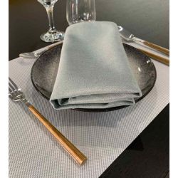 TAGORE - Serviette repassage facile en couleurs chinées- 286 gr/m²