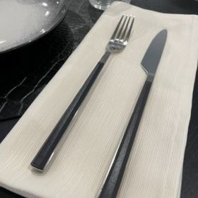 BOREAL - Serviettes de restaurant sans repassage 100% polyester 260 gr/m²