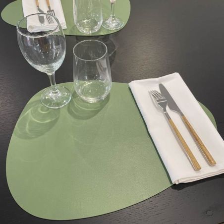 set-de-table-restaurant-lavable-vert