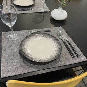 set -table-restaurant-tissu-gris