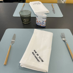 Serviette de table personnalisée sans repassage - MILANO