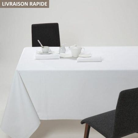 CHAILLOT - Nappe coton blanche pour restaurant et traiteur
