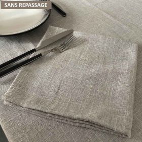 serviettes-restaurant-sans-repassage-lin